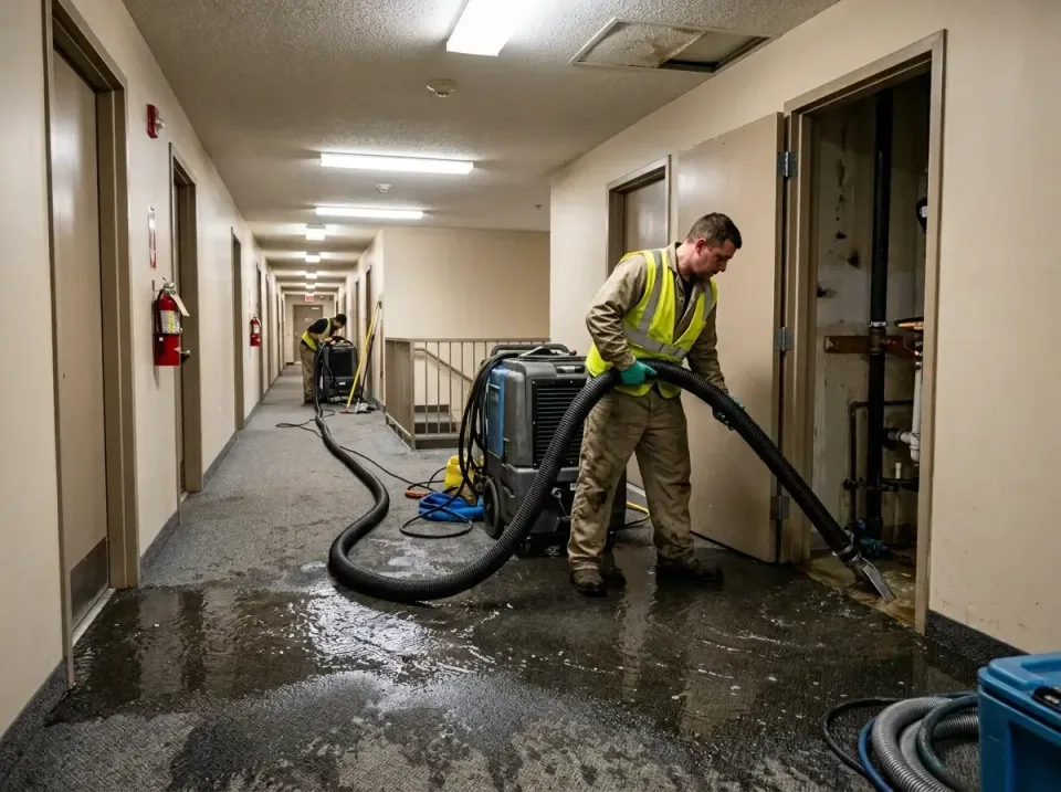 multi-unit-apartment-hallway-f-005 — frequently asked questions, Emergency Burst Pipe Water Extraction & Removal in Brigham…